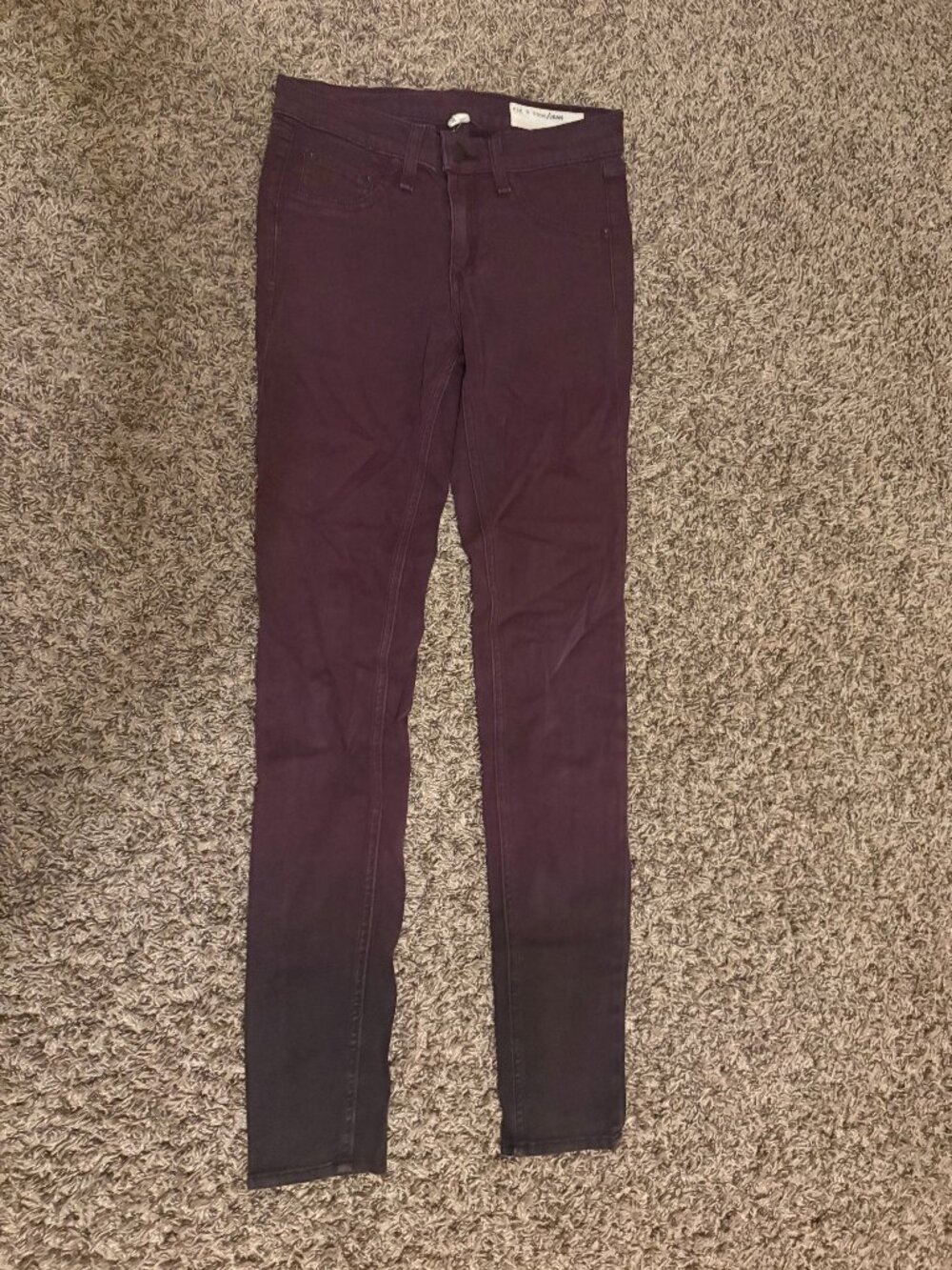 Rag & Bone Jean Legging Size 25 Purple Wine Ombre Zip Fly Stretch Fitted